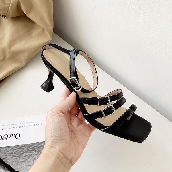 high heels sandals buckle women spring summer party wedding open toe fashion shoes woman, Black
high heels sandals buckle women spring summer party wedding open toe fashion shoes woman, Black