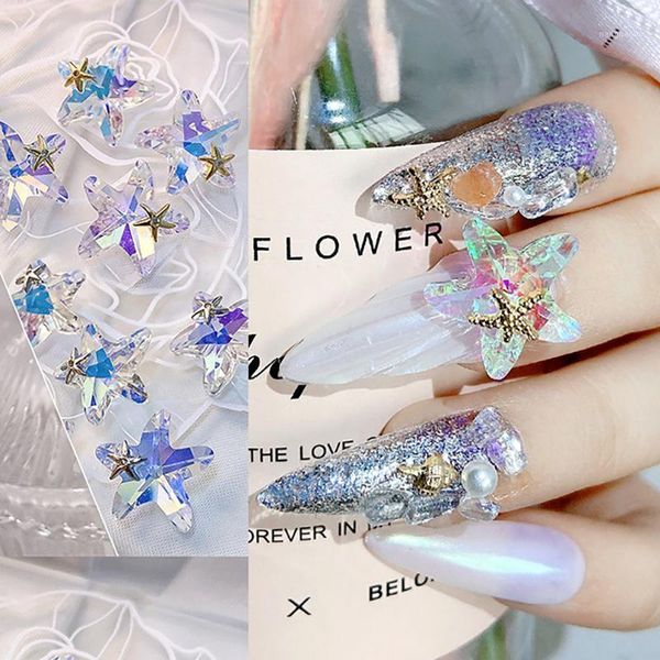 5pcs ab transparent rhinestones 15mm 3d mulitcolor acrylic crystal starfish nail art accessories charm hje61, Silver;gold
5pcs ab transparent rhinestones 15mm 3d mulitcolor acrylic crystal starfish nail art accessories charm hje61, Silver;gold