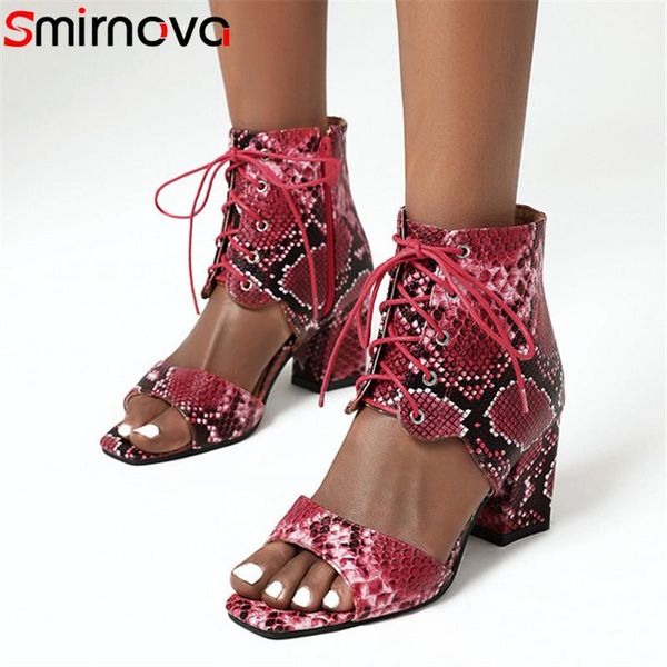 smirnova 2021 arrive gladiator sandals women snake lace up summer high heel casual shoes ladies big size 48, Black
smirnova 2021 arrive gladiator sandals women snake lace up summer high heel casual shoes ladies big size 48, Black