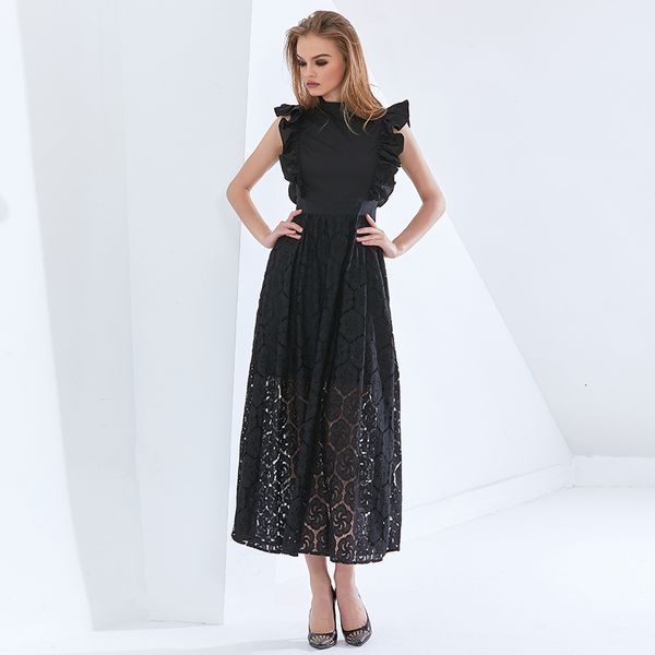 dresses elegant patchwork ruffle lace for women sleeveless high waist oversized es female 2021 womens clothing, Black;gray
dresses elegant patchwork ruffle lace for women sleeveless high waist oversized es female 2021 womens clothing, Black;gray