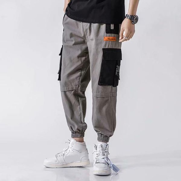 men's pants vogue hip hop joggers cargo summer autumn arrive casual tooling multi-pocket long trouser, Black
men's pants vogue hip hop joggers cargo summer autumn arrive casual tooling multi-pocket long trouser, Black