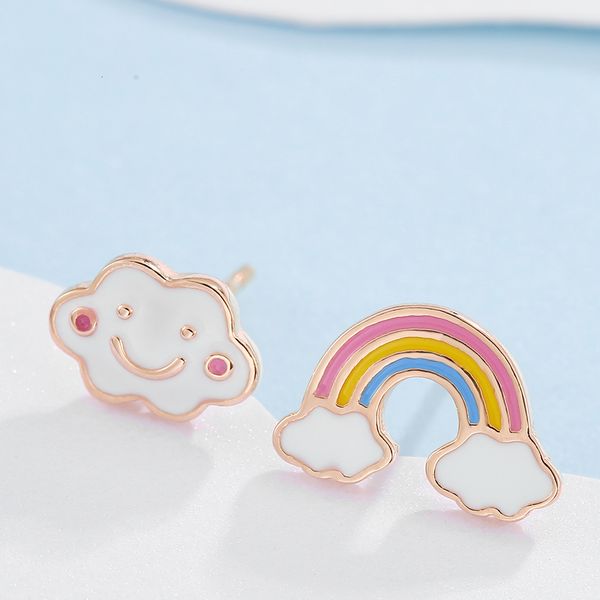 charm jewelry stud 2021 women's designers pearl earrings fashion trendsetter rainbow cloud small fresh pure silver accessories ptee0005, Golden
charm jewelry stud 2021 women's designers pearl earrings fashion trendsetter rainbow cloud small fresh pure silver accessories ptee0005, Golden