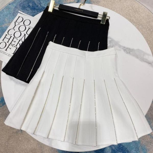 skirts fashion vertical stripe rhinestone skirt women high waist pleated elegant ladies short s674, Black
skirts fashion vertical stripe rhinestone skirt women high waist pleated elegant ladies short s674, Black