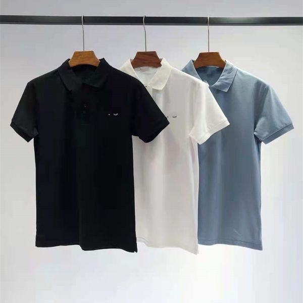 2021 summer polo shirt lapel men's short sleeve fashion clothes t-shirt backing 5312154, White;black
2021 summer polo shirt lapel men's short sleeve fashion clothes t-shirt backing 5312154, White;black
