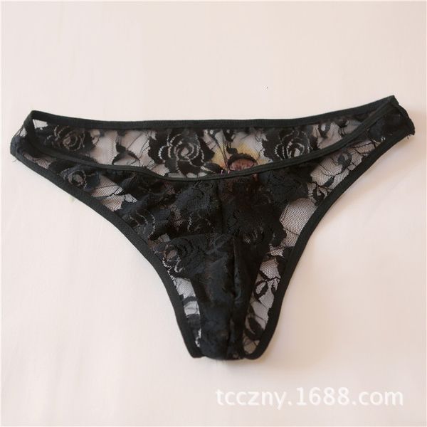men's lace rose underwear fun transparent briefs clothing generation n7008, Black;white
men's lace rose underwear fun transparent briefs clothing generation n7008, Black;white