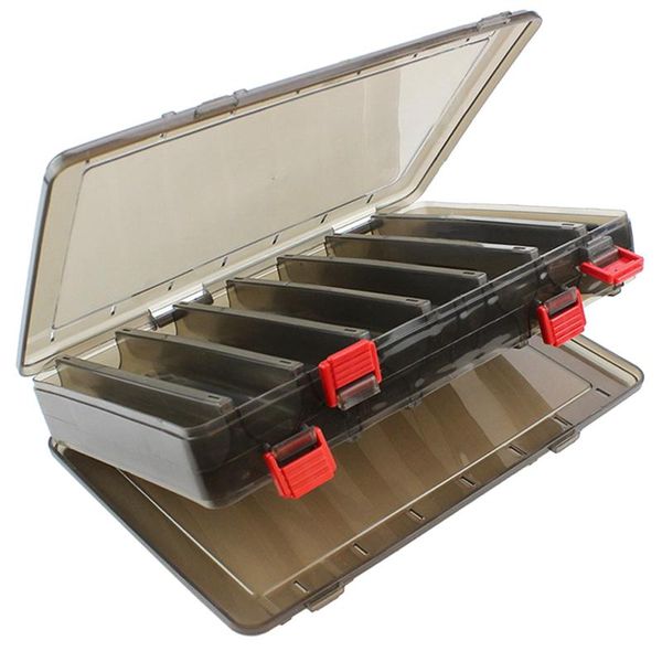 compartments double-sided fishing lure hook tackle box hard plastic clear bait hooks accessory storage case accessories 
compartments double-sided fishing lure hook tackle box hard plastic clear bait hooks accessory storage case accessories