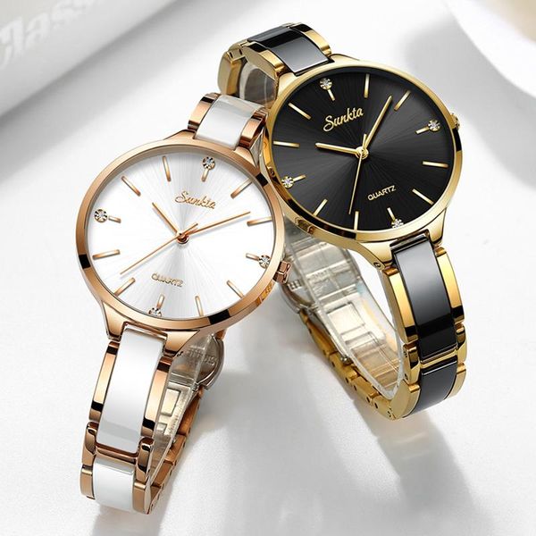 wristwatches sunkta luxury gift crystal watch women waterproof rose gold steel strap ladies wrist watches brand clock relogio feminino, Slivery;brown
wristwatches sunkta luxury gift crystal watch women waterproof rose gold steel strap ladies wrist watches brand clock relogio feminino, Slivery;brown