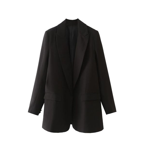 women's suits & blazers blsqr black elegant blazer women vintage chic straight casual office lady 2021 streetwear fashion outwear coat, White;black
women's suits & blazers blsqr black elegant blazer women vintage chic straight casual office lady 2021 streetwear fashion outwear coat, White;black