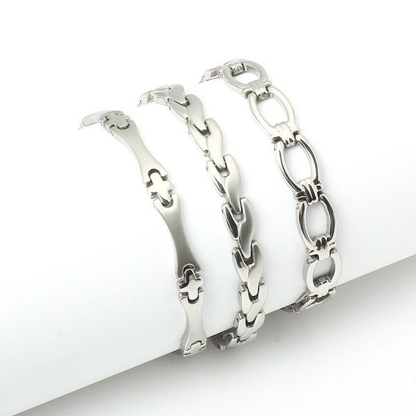 again jewel stainless steel sliver bracelets for girls and man fashion jewelry deautiful chain bracelet link,, Black
again jewel stainless steel sliver bracelets for girls and man fashion jewelry deautiful chain bracelet link,, Black