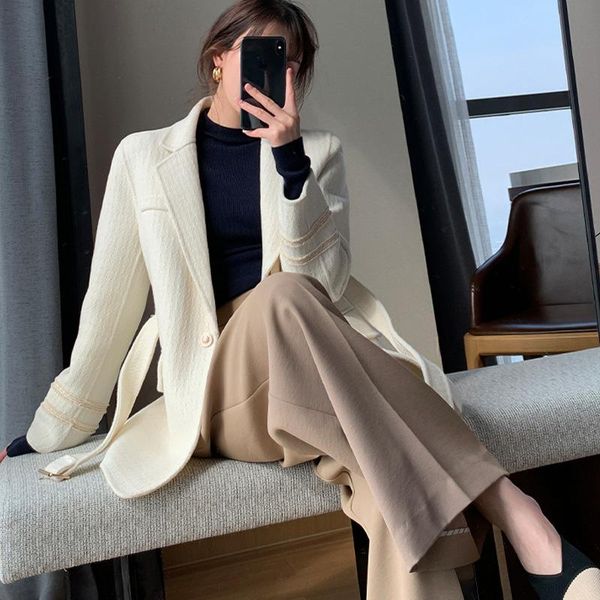 women's wool & blends fashionable white double-sided ni coat 2021 autumn and winter high-end small fragrant suit, Black
women's wool & blends fashionable white double-sided ni coat 2021 autumn and winter high-end small fragrant suit, Black