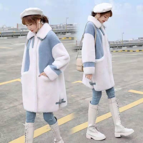 women's fur & faux womens winter jackets grain fleece imitation sheep shearing coat one piece of female 2021 lamb jacket, Black
women's fur & faux womens winter jackets grain fleece imitation sheep shearing coat one piece of female 2021 lamb jacket, Black
