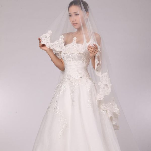 bridal veils style 1t chapel ivory elegant lace edge long wedding veil accessories, Black
bridal veils style 1t chapel ivory elegant lace edge long wedding veil accessories, Black