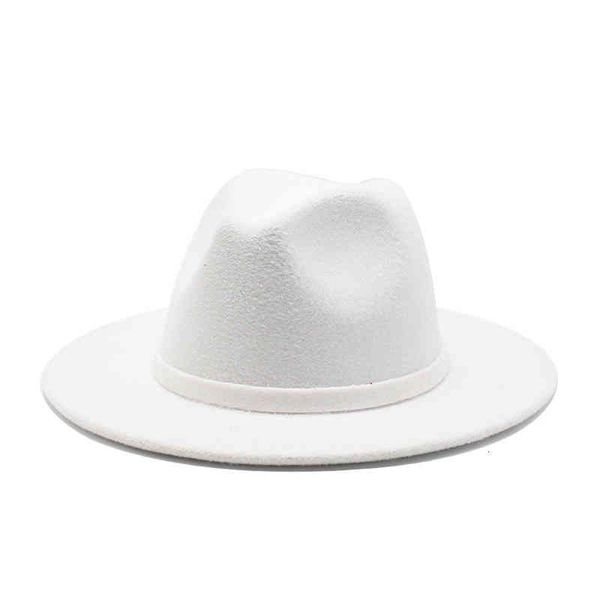 hat trend men women wide brim white wool felt jazz fedora hats retro style solid color panama trilby party formal 61 cm, Blue;gray
hat trend men women wide brim white wool felt jazz fedora hats retro style solid color panama trilby party formal 61 cm, Blue;gray