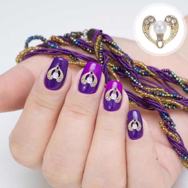12pcs diy nail art decorations studs 3d heart shape manicure jewelries equipment, Silver
12pcs diy nail art decorations studs 3d heart shape manicure jewelries equipment, Silver