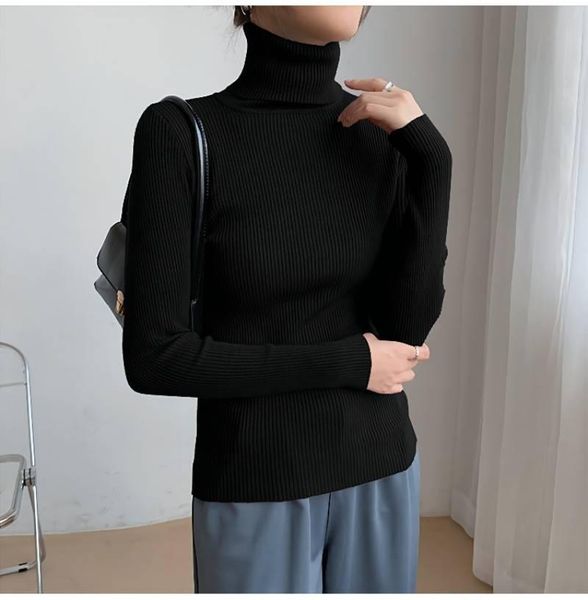 women's sweaters cgc 2021 autumn winter turtleneck sweater women casual long sleeve pullover oversized knitted jumper female vintage, White;black
women's sweaters cgc 2021 autumn winter turtleneck sweater women casual long sleeve pullover oversized knitted jumper female vintage, White;black