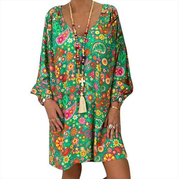 fashion beach casual colorful flower womens dresses long puff sleeve v neck loose mini clothing s 3xl, Black;gray
fashion beach casual colorful flower womens dresses long puff sleeve v neck loose mini clothing s 3xl, Black;gray
