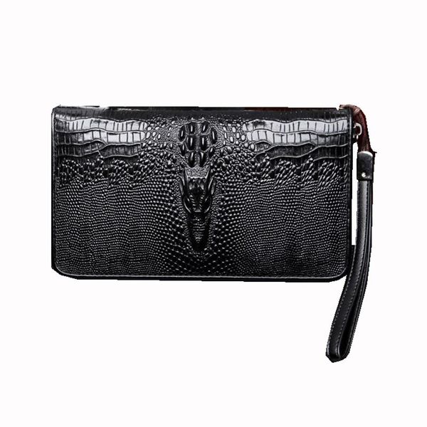 wallets man crocodile pattern split leather coin purse mobile phone bag clutch wrist pocket zipper card holder wallet long, Red;black
wallets man crocodile pattern split leather coin purse mobile phone bag clutch wrist pocket zipper card holder wallet long, Red;black