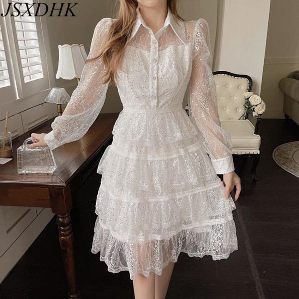 casual dresses jsxdhk luxury quality women cascade ruffles party dress runway autumn mesh sequined embroidery white splicing shirt collar, Black;gray
casual dresses jsxdhk luxury quality women cascade ruffles party dress runway autumn mesh sequined embroidery white splicing shirt collar, Black;gray