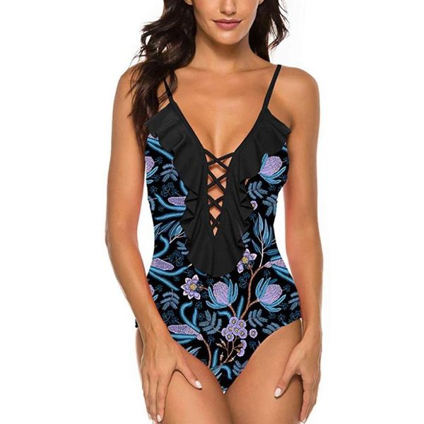 one-piece suits one piece swimsuit plus size backless vintage leaf print ruffle siamese women beachwear maillot de bain monokini
one-piece suits one piece swimsuit plus size backless vintage leaf print ruffle siamese women beachwear maillot de bain monokini