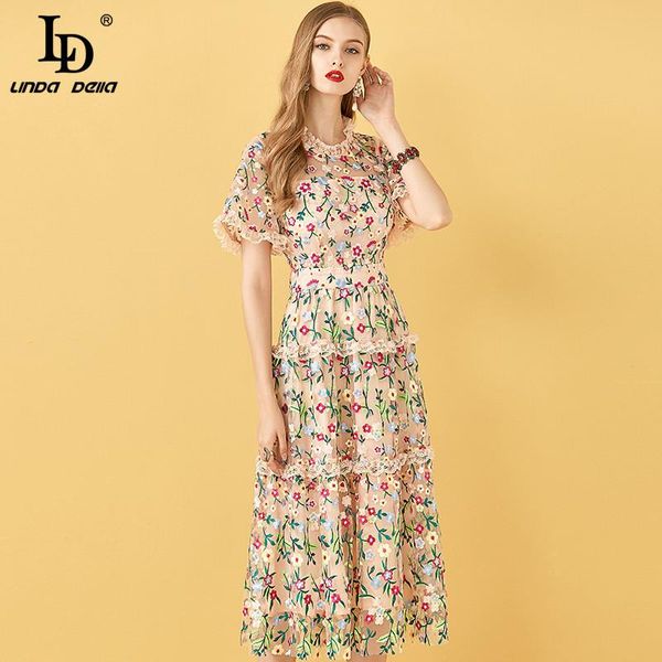 casual dresses ld linda della summer fashion runway party a line dress women lace mesh flowers embroidery ladies vintage midi, Black;gray
casual dresses ld linda della summer fashion runway party a line dress women lace mesh flowers embroidery ladies vintage midi, Black;gray