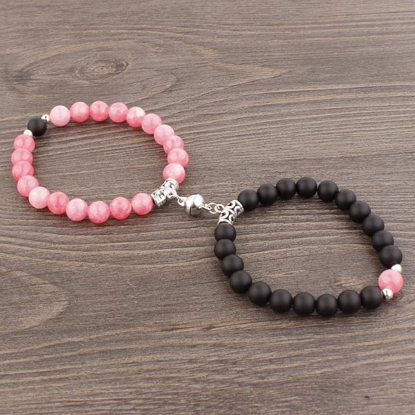 beaded, strands diezi one set ethnic yoga couple bracelet magnet clasp 8mm beads natural stone strand friend gifts, Black
beaded, strands diezi one set ethnic yoga couple bracelet magnet clasp 8mm beads natural stone strand friend gifts, Black