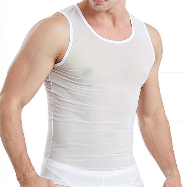 mens vest fitness elastic mesh underwear sleeveless undershirt tank transparent male breathable singlet lingerie, White;black
mens vest fitness elastic mesh underwear sleeveless undershirt tank transparent male breathable singlet lingerie, White;black