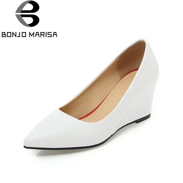 dress shoes bonjomarisa 2 kinds heels large size 33-43 women spring pumps wedges footwear woman, Black
dress shoes bonjomarisa 2 kinds heels large size 33-43 women spring pumps wedges footwear woman, Black