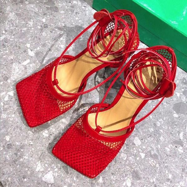 sandals runway net mesh thin high heel women square toe ankle strappy gladiator sandalias 2021 summer party nightclub shoes, Black
sandals runway net mesh thin high heel women square toe ankle strappy gladiator sandalias 2021 summer party nightclub shoes, Black