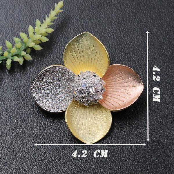 pins, brooches lanyika fashion jewelry super elegant flower cubic zircon brooch pendant dual use for engagement banquet luxury bridal gift, Gray
pins, brooches lanyika fashion jewelry super elegant flower cubic zircon brooch pendant dual use for engagement banquet luxury bridal gift, Gray