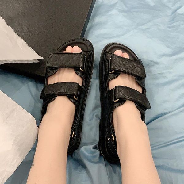 designer sandals women genuine leather platform fashion luxury shoes ins flat chunky heels, Black
designer sandals women genuine leather platform fashion luxury shoes ins flat chunky heels, Black