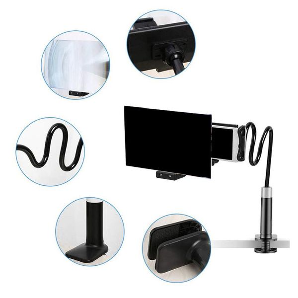 phone screen magnifier universal gooseneck stand long arm - black 8/12 inch cell mounts & holders
phone screen magnifier universal gooseneck stand long arm - black 8/12 inch cell mounts & holders