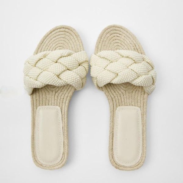 zomer nieuwe vrouwen slippers mode dames platte parel casual comfortabele schoenen solide peep toe buiten, Black
zomer nieuwe vrouwen slippers mode dames platte parel casual comfortabele schoenen solide peep toe buiten, Black
