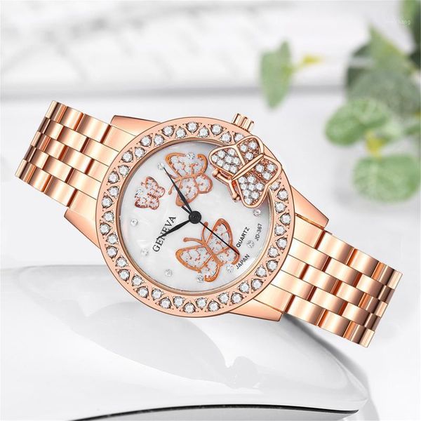 luxury crystal women bracelet watches fashion watch 3d butterfly diamond ladies quartz steel female wristwatch wristwatches, Slivery;brown
luxury crystal women bracelet watches fashion watch 3d butterfly diamond ladies quartz steel female wristwatch wristwatches, Slivery;brown