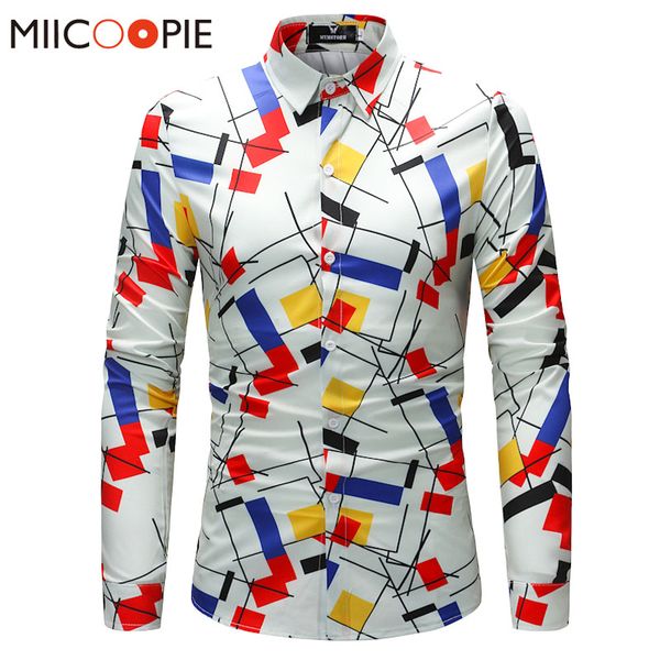 casual shirts men brand slim fit men geometric pattern printing long sleeve social shirt men brand clothing 4xl, White;black
casual shirts men brand slim fit men geometric pattern printing long sleeve social shirt men brand clothing 4xl, White;black