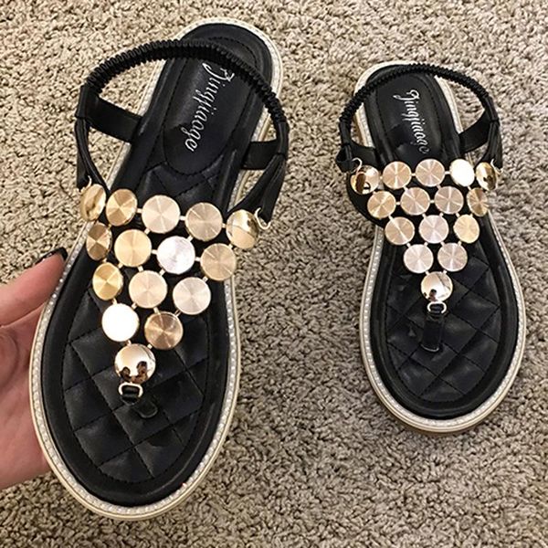 metalic rivet shoes woman summer clip to sandals elastic band flip flops girls flats beach street female sandalias 2021, Black
metalic rivet shoes woman summer clip to sandals elastic band flip flops girls flats beach street female sandalias 2021, Black