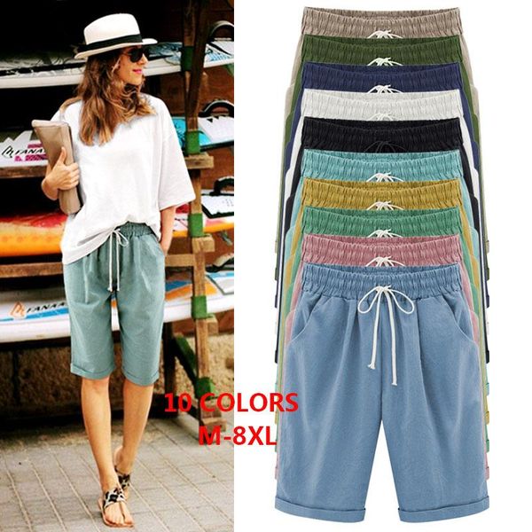 women's pants & capris 2021 plus size - 3xl 4xl 5xl 6xl 7xl 8xl short knee length hith waist elastic loose casual solid big 02174, Black;white
women's pants & capris 2021 plus size - 3xl 4xl 5xl 6xl 7xl 8xl short knee length hith waist elastic loose casual solid big 02174, Black;white