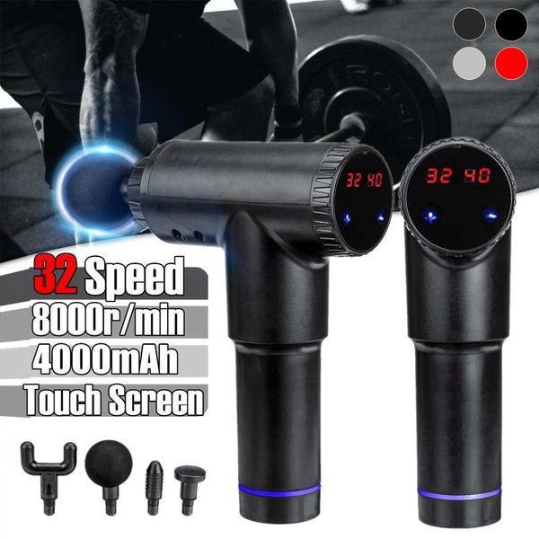 3200-8000r/min electric muscle massage gun 4000mah deep tissue massager therapy fascial gun exercising pain relief body shaping 210324
3200-8000r/min electric muscle massage gun 4000mah deep tissue massager therapy fascial gun exercising pain relief body shaping 210324