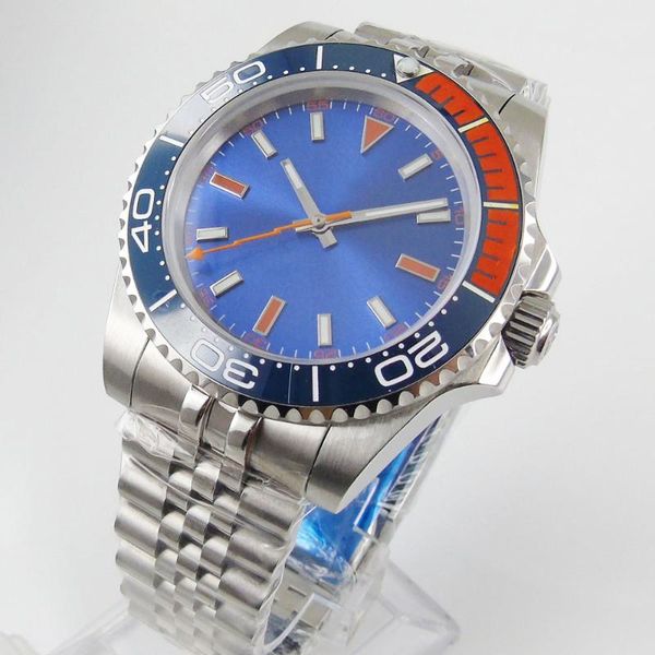 wristwatches bliger blue mechanical men watch sapphire glass jubilee band miyota movement rotating bezel, Slivery;brown
wristwatches bliger blue mechanical men watch sapphire glass jubilee band miyota movement rotating bezel, Slivery;brown
