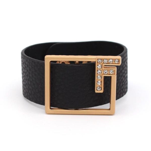 tennis 2021 bangle fashion wide leather bracelet for women black geometric metal wrap charm jewelry femme gift, Golden;silver
tennis 2021 bangle fashion wide leather bracelet for women black geometric metal wrap charm jewelry femme gift, Golden;silver