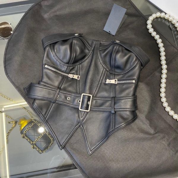 women's leather & faux plus size autumn 2021 genuine strapless tee sleeveless belt asymmetrical clothes, Black
women's leather & faux plus size autumn 2021 genuine strapless tee sleeveless belt asymmetrical clothes, Black