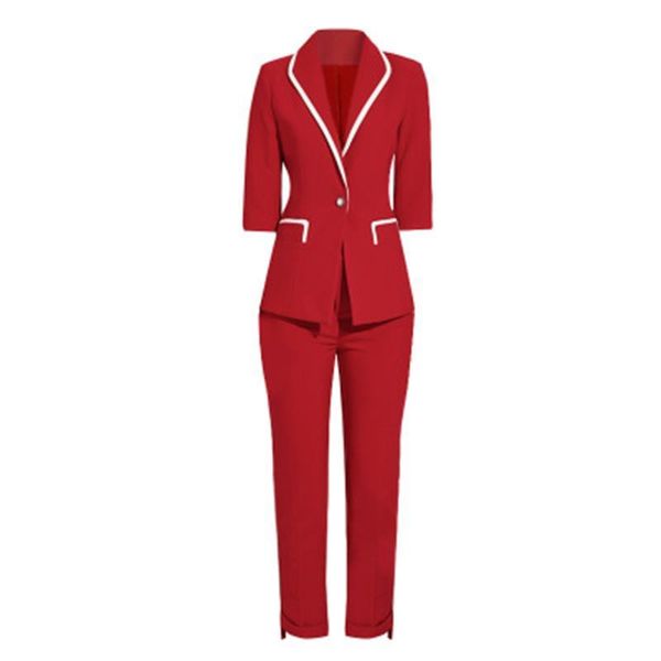 fashion red suit business female plus size summer temperament slim casual jacket + pants two-piece sets women's suits & blazers, White;black
fashion red suit business female plus size summer temperament slim casual jacket + pants two-piece sets women's suits & blazers, White;black