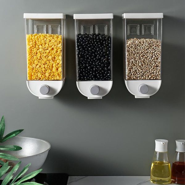 storage bottles & jars 1000/1500ml abs wall-mounted grain box rice rack food containers home organizer kitchen tool for oat coffee bean
storage bottles & jars 1000/1500ml abs wall-mounted grain box rice rack food containers home organizer kitchen tool for oat coffee bean