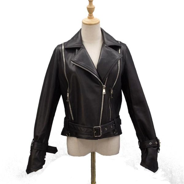 women's jackets motorcycle jacket women leather coat with belt spring loose solid zipper sheep outwear, Black;brown
women's jackets motorcycle jacket women leather coat with belt spring loose solid zipper sheep outwear, Black;brown