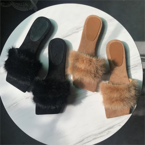 real fur slippers women 2021 warm plush fluffy furry slides autumn winter women's shoes cozy soft sole flat slipper sx4351, Black
real fur slippers women 2021 warm plush fluffy furry slides autumn winter women's shoes cozy soft sole flat slipper sx4351, Black
