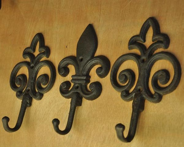hangers & racks set of 3 fleur de lis, rustic, cast iron double wall hooks, vintage inspired, perfect for coats, bags, hats, towels, scarfs
hangers & racks set of 3 fleur de lis, rustic, cast iron double wall hooks, vintage inspired, perfect for coats, bags, hats, towels, scarfs