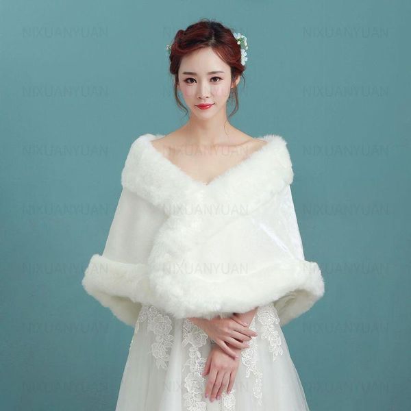 wraps & jackets women winter casual occasion wrap bridal warm faux fur wedding coat, White
wraps & jackets women winter casual occasion wrap bridal warm faux fur wedding coat, White