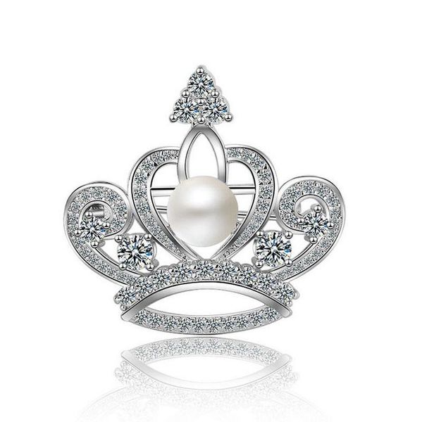 pins, brooches women trendy luxury 925 sterling silver shiny zircon pearl cute crown brooch for lady pretty party corsage gift jewelry, Gray
pins, brooches women trendy luxury 925 sterling silver shiny zircon pearl cute crown brooch for lady pretty party corsage gift jewelry, Gray