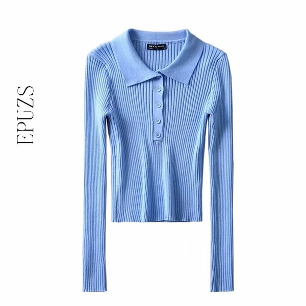 women crop sweater long sleeve knitted vintage turn-down collar korean s 210521, White;black
women crop sweater long sleeve knitted vintage turn-down collar korean s 210521, White;black