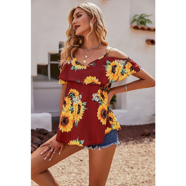 2021 spring and summer new women's sunflower loose short sleeve casual t-shirt for women, Black;gray
2021 spring and summer new women's sunflower loose short sleeve casual t-shirt for women, Black;gray