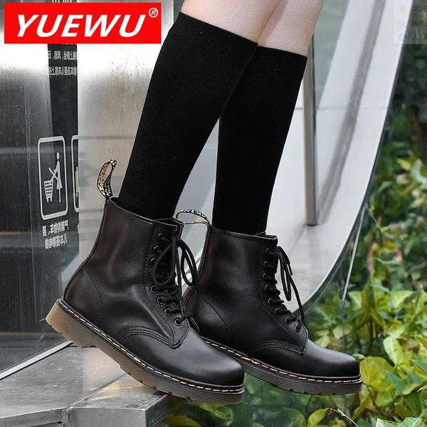 boots yuewu genuine leather for women ladies ankle platform lining female booties shoes woman casual chunky, Black
boots yuewu genuine leather for women ladies ankle platform lining female booties shoes woman casual chunky, Black